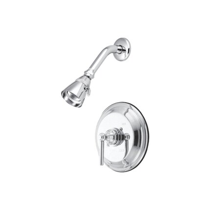 Kingston Brass Shower Faucet, 2, Wall Mount, Polished Chrome KB2631ELSO